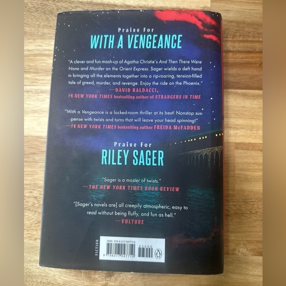 With a Vengeance by Riley Saeger Hardcover Target Edition - Picture 2 of 2